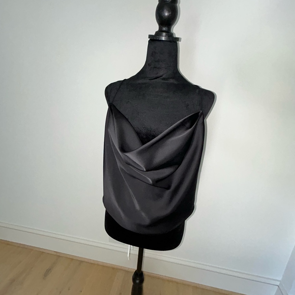 Good American Satin Cowl Neck Camisole - NWT